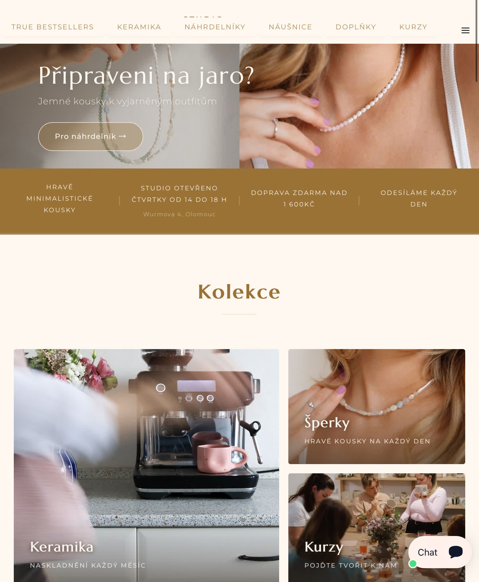 E-shop studimo.cz, custom Shoptet, projeďte scrollem